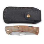 Yatağan kasabasında üretilmiş doğal malzemeli özel katlanır bıçak