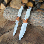 Koleksiyon ve doğa gezileri için ideal bushcraft ve katlanır bıçak seti