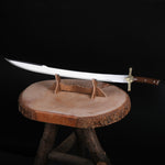 90 cm uzunluğunda ceviz saplı 4034 paslanmaz çelik büyük boy bıçak