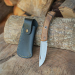 Yatağan ustalarının el işçiliğiyle yapılmış deri kılıflı katlanabilir model